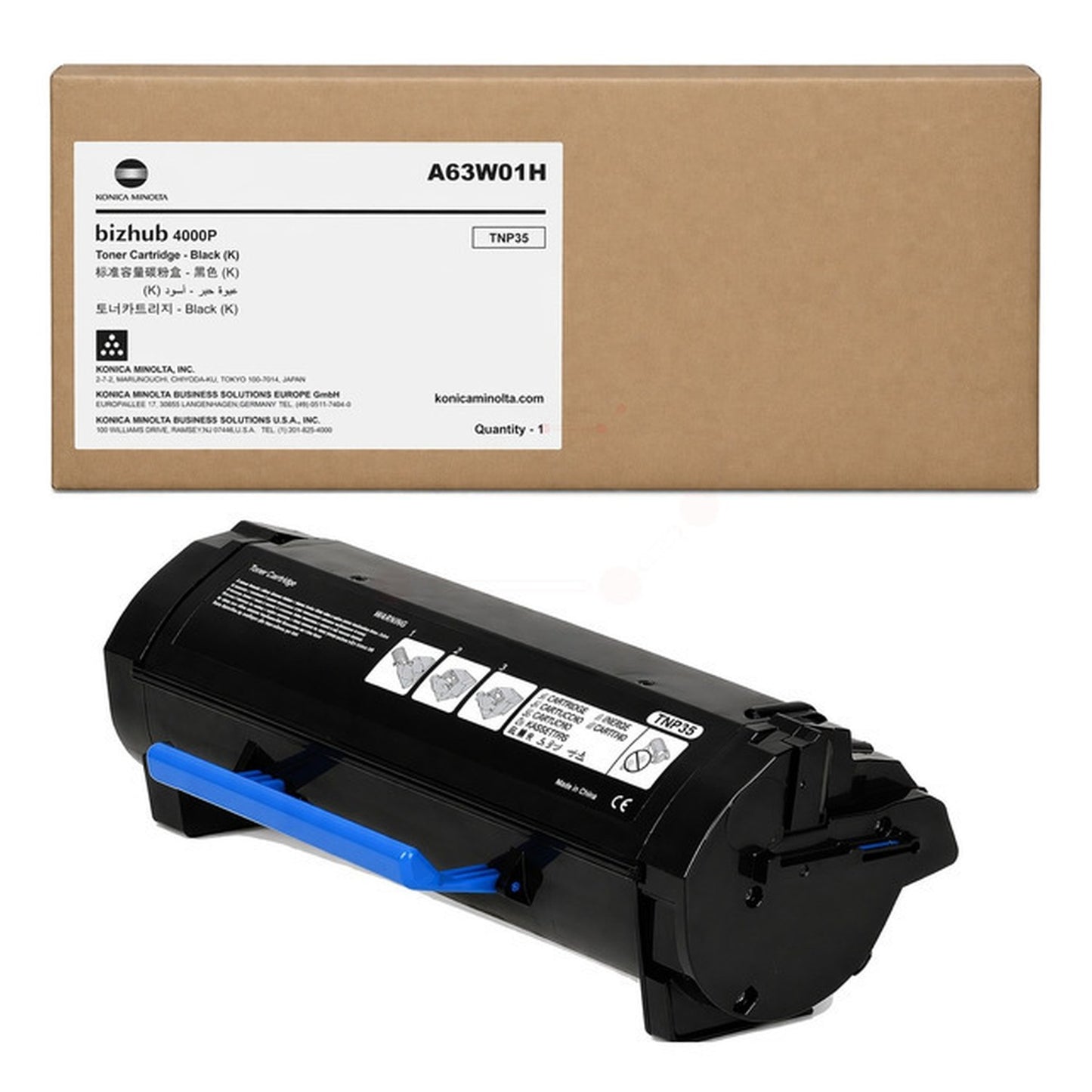 Toner d'origine Konica Minolta A63W01H / TNP-35 - noir