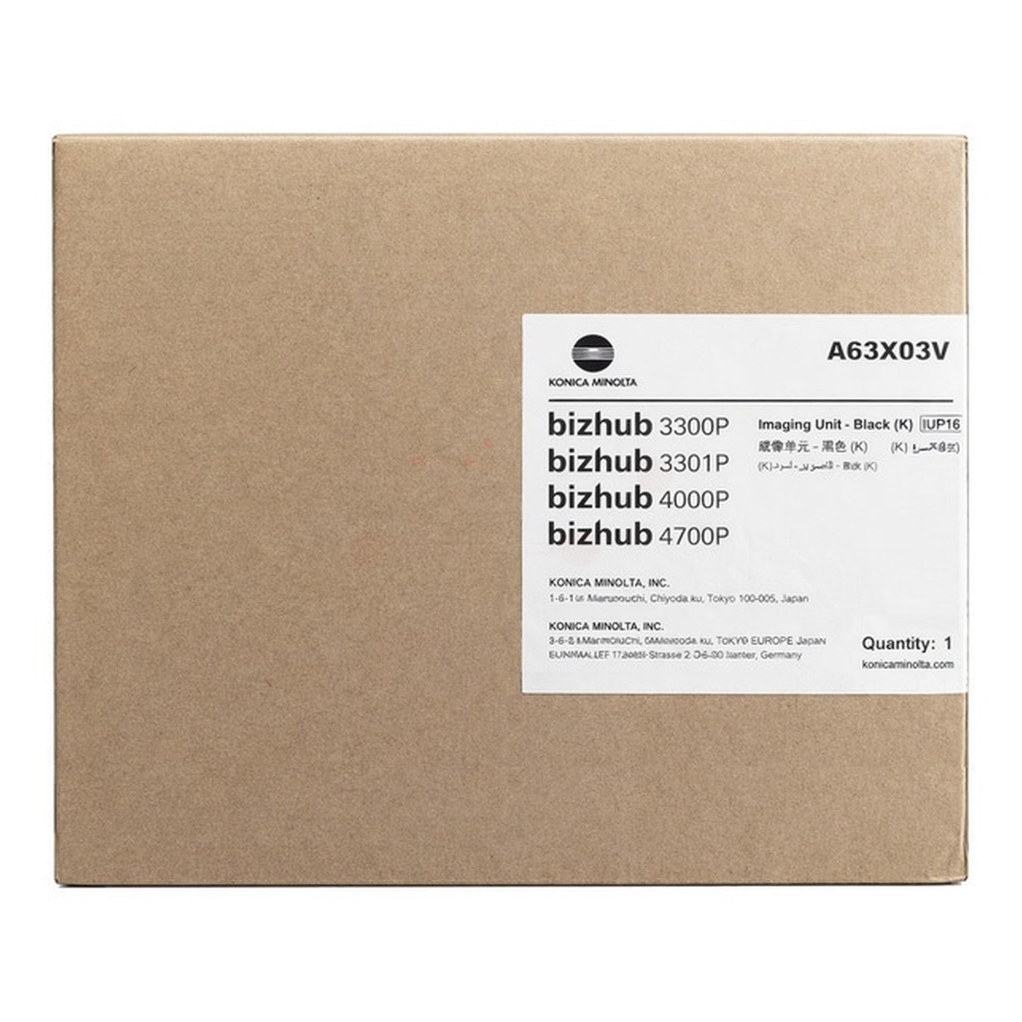 Tambour d'image de Marque Konica Minolta A63X03V (IUP-16) Noir 4700 copies