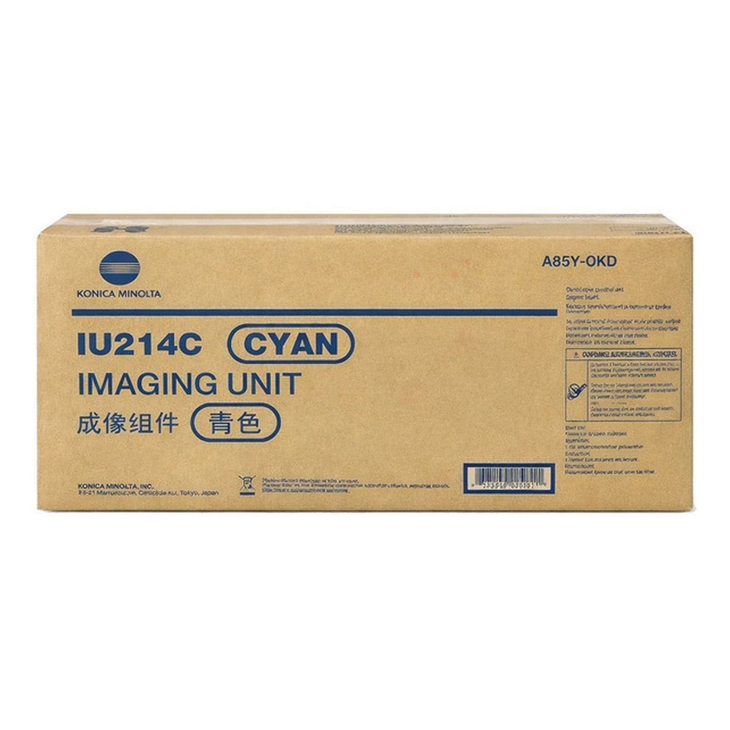 Tambour d'origine Konica Minolta A85Y0KD / IU-214 C - cyan