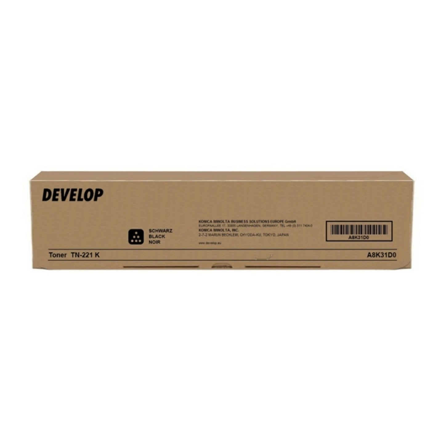 Toner d'origine Develop A8K31D0 / TN-221 K - noir