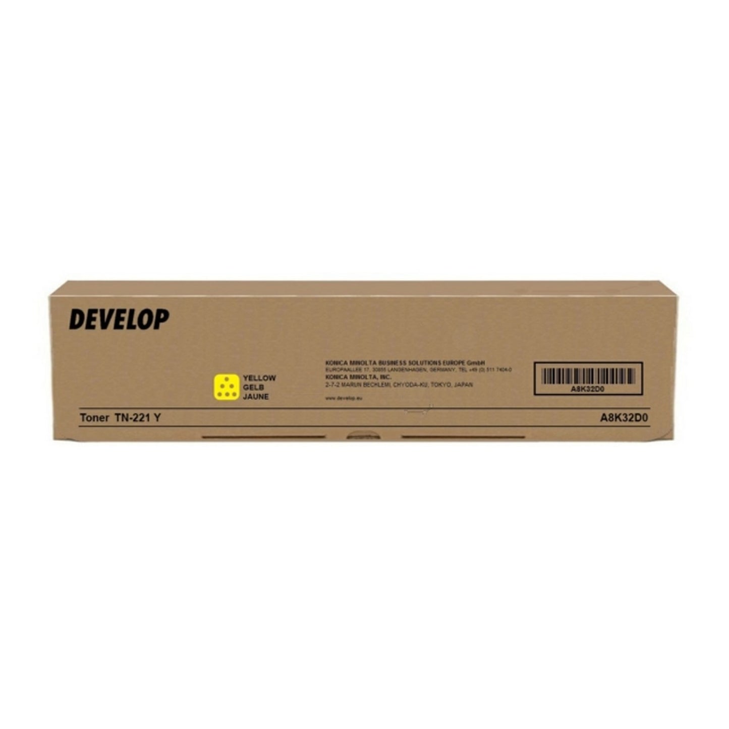 Toner d'origine Develop A8K32D0 / TN-221 Y - jaune