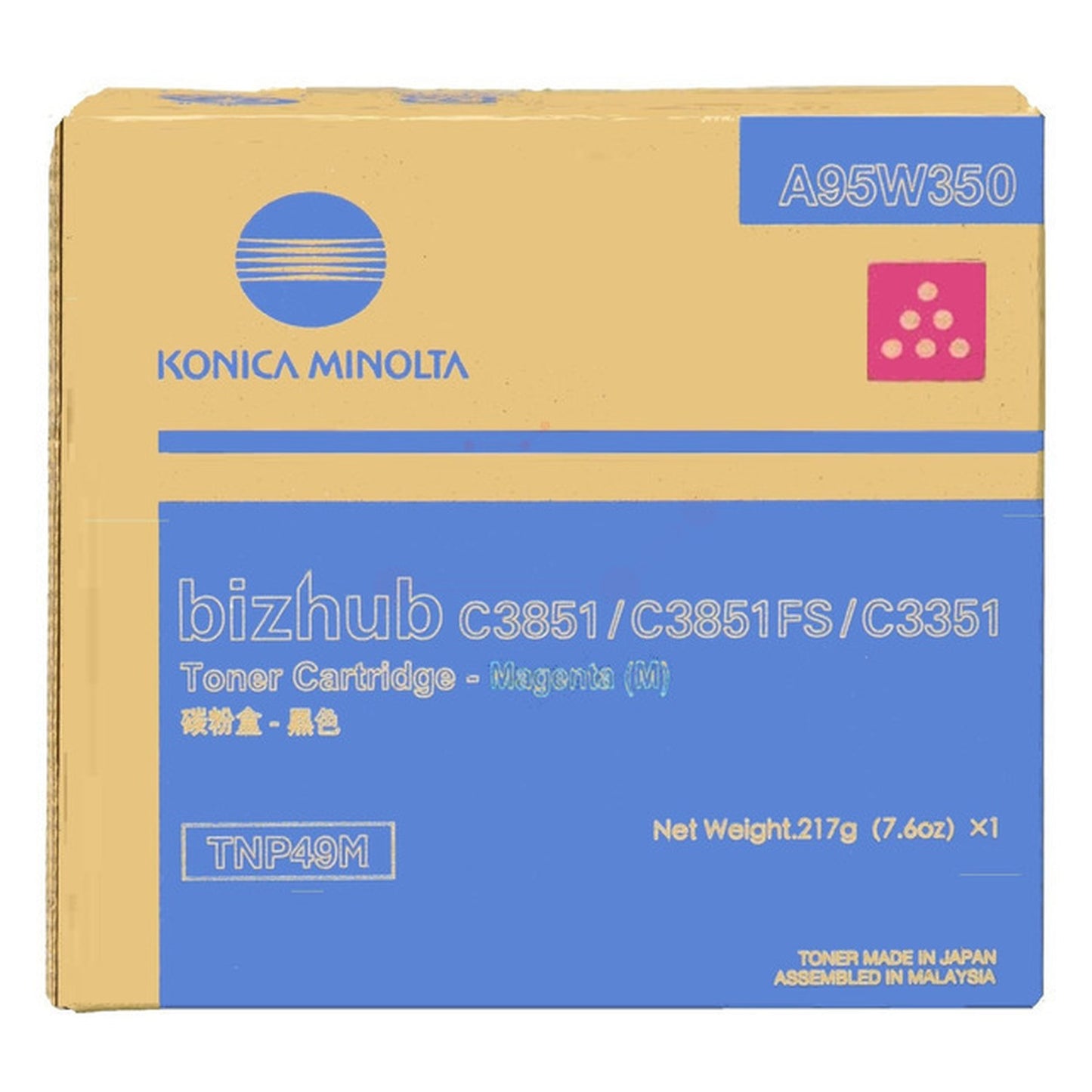 Toner d'origine Konica Minolta A95W350 / TNP-49 M - magenta