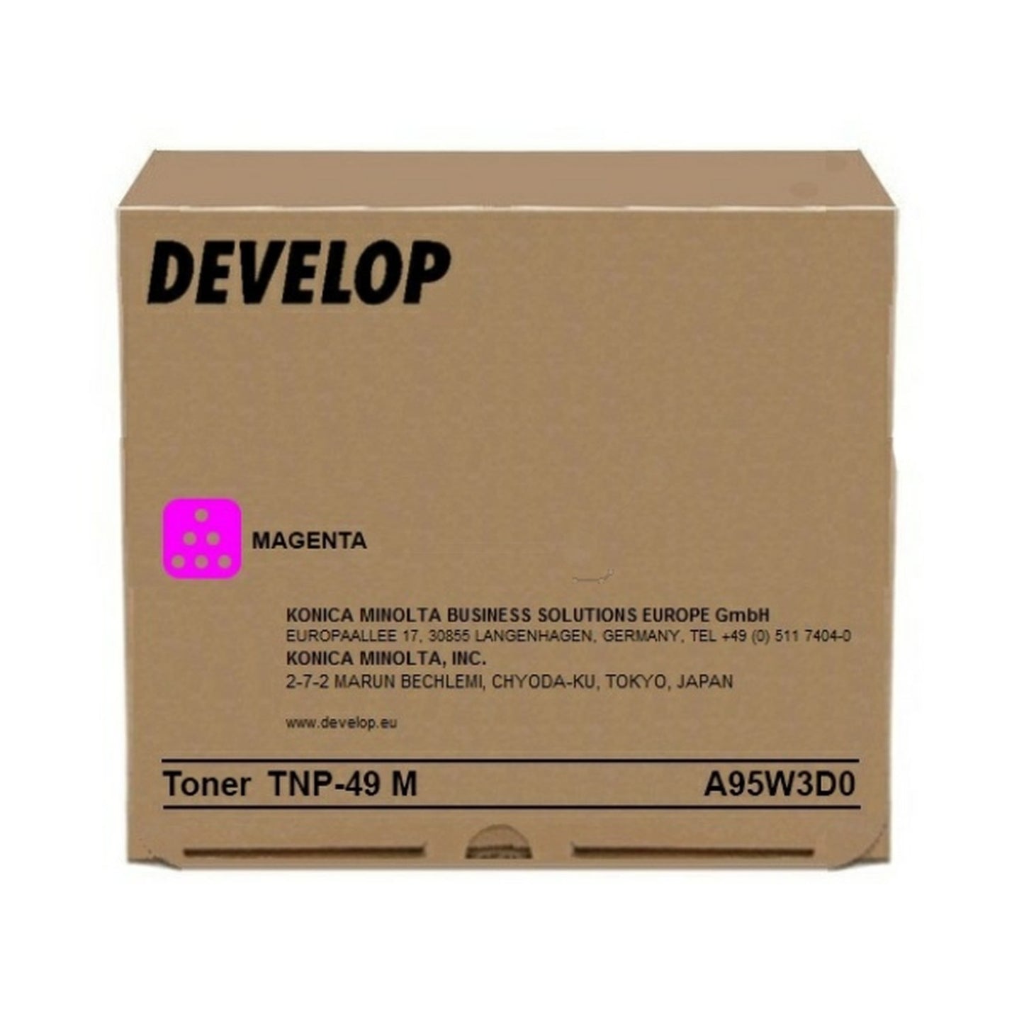 Toner d'origine Develop A95W3D0 / TNP-49 M - magenta