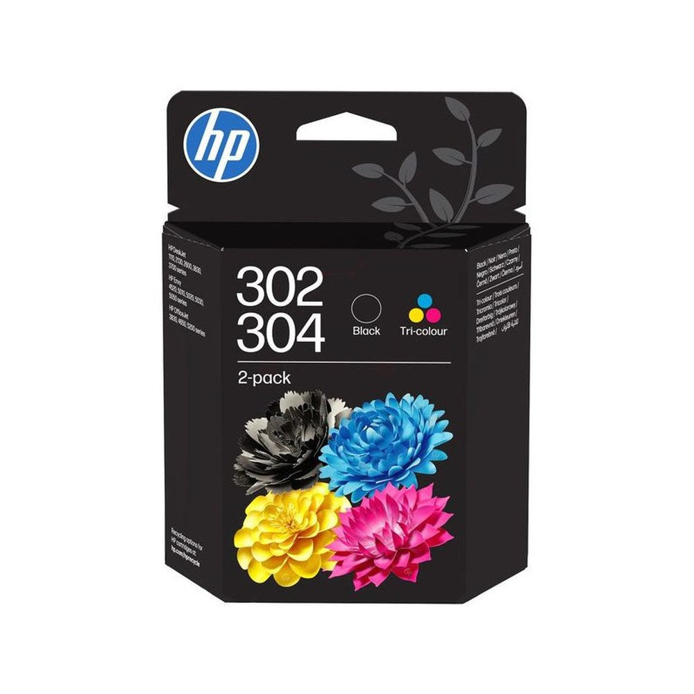Cartouches d'origines HP B82L1AE / 302/304 - multipack 2 couleurs : noire, multicouleur