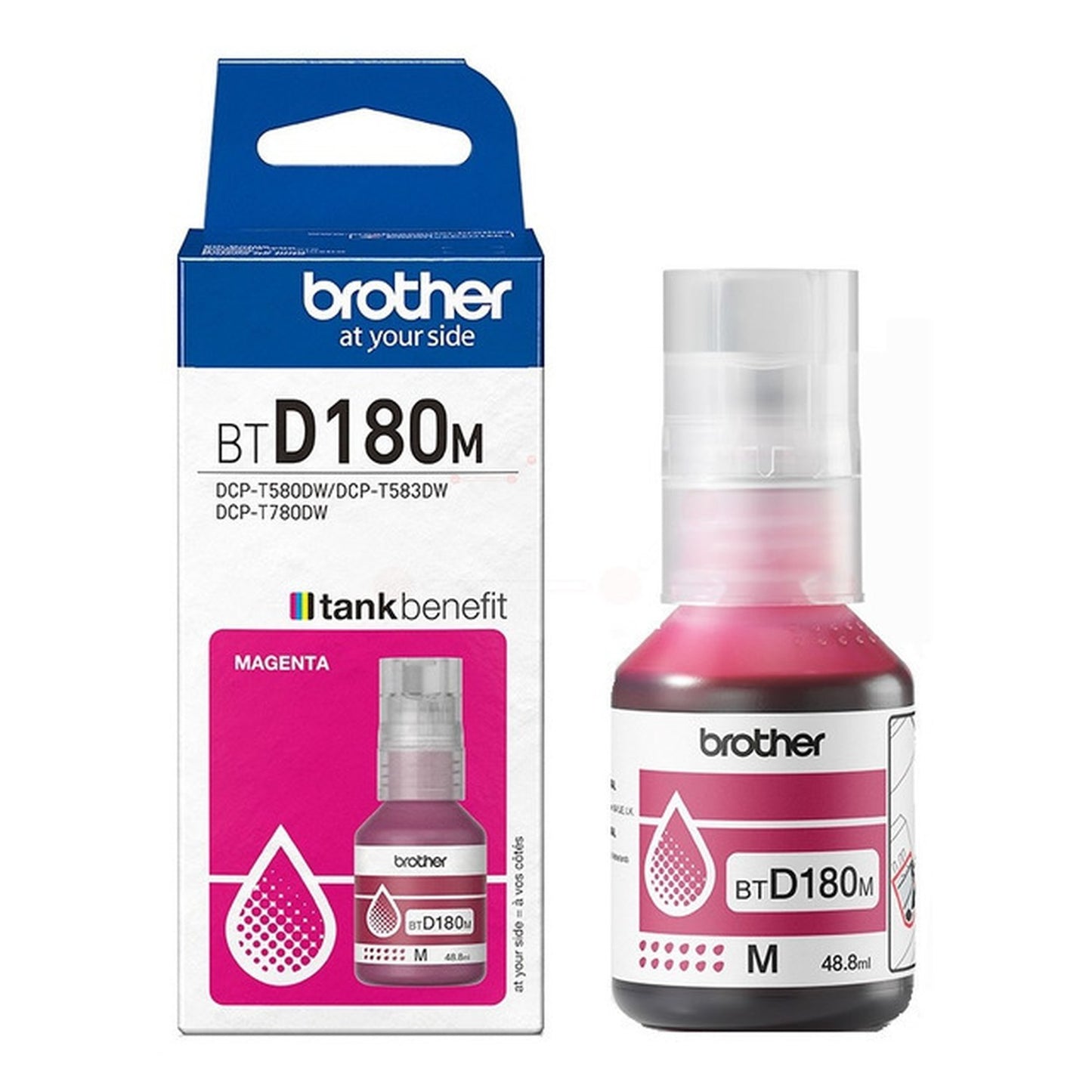 Bouteille d'encre d'origine Brother BTD180M - magenta