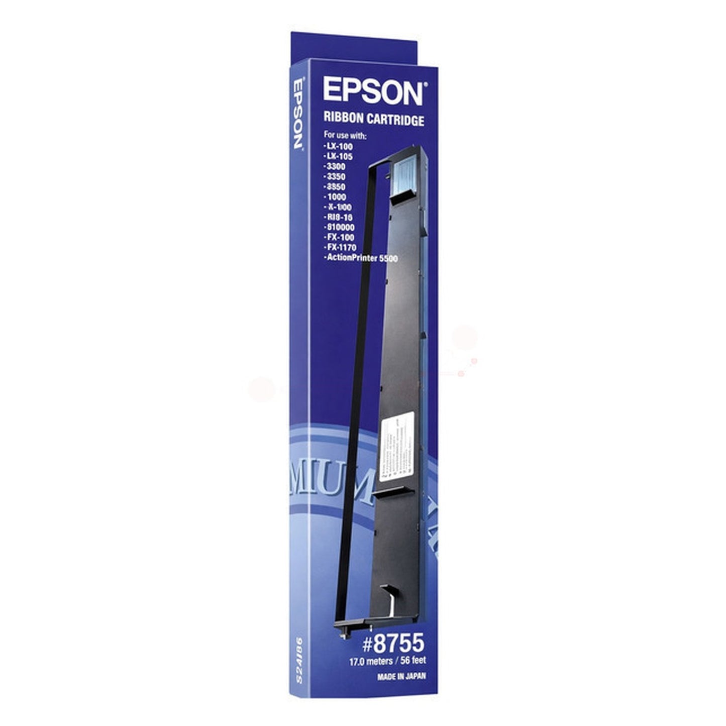 Ruban d'origine Epson C13S015020 / 8755 - noir
