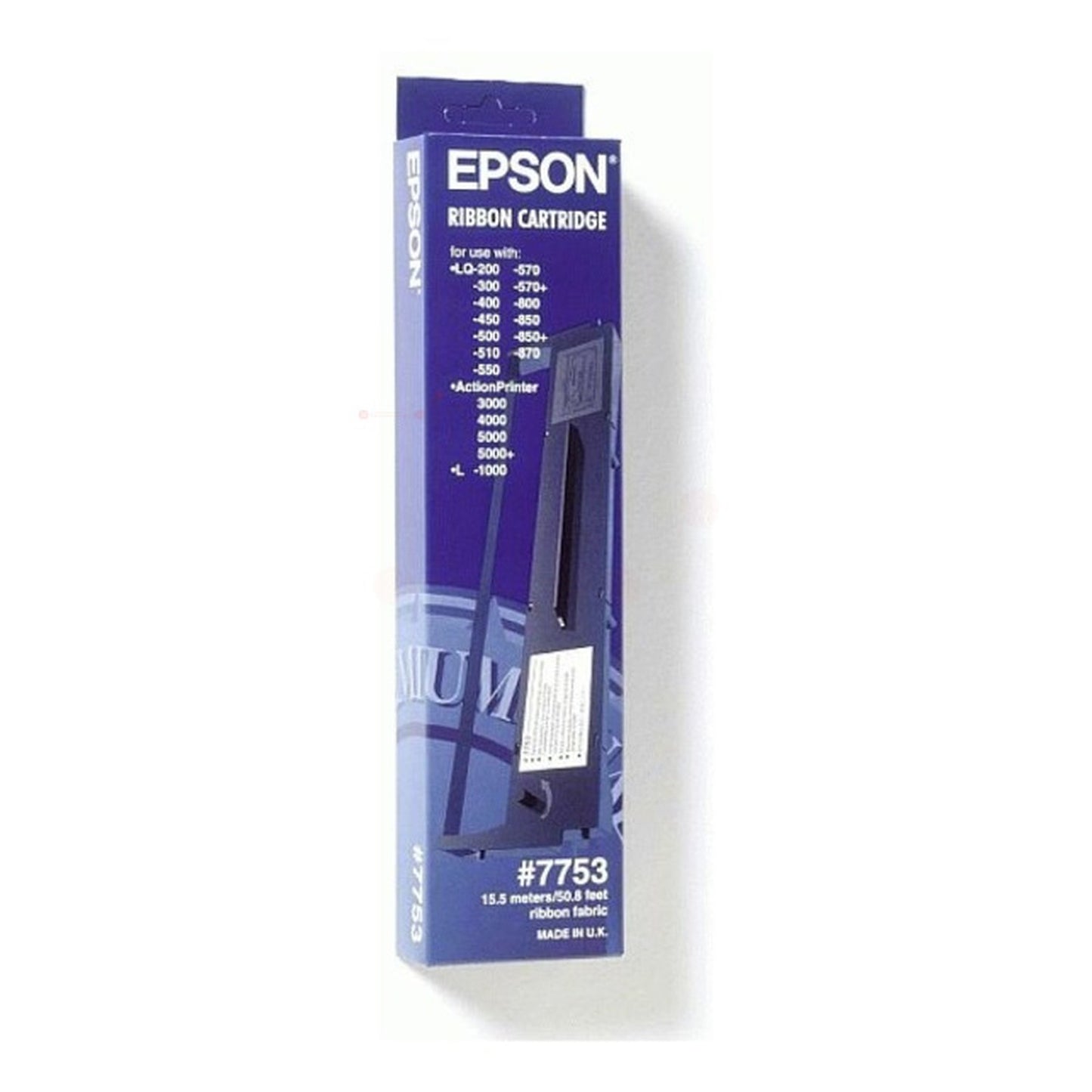 Ruban d'origine Epson C13S015633 / 7753 - noir