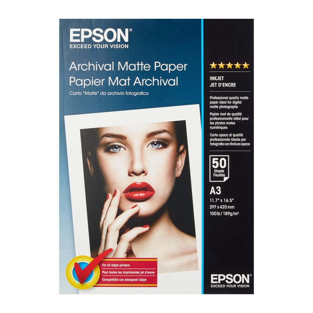Papier photo A3 d'origine Epson C13S041344