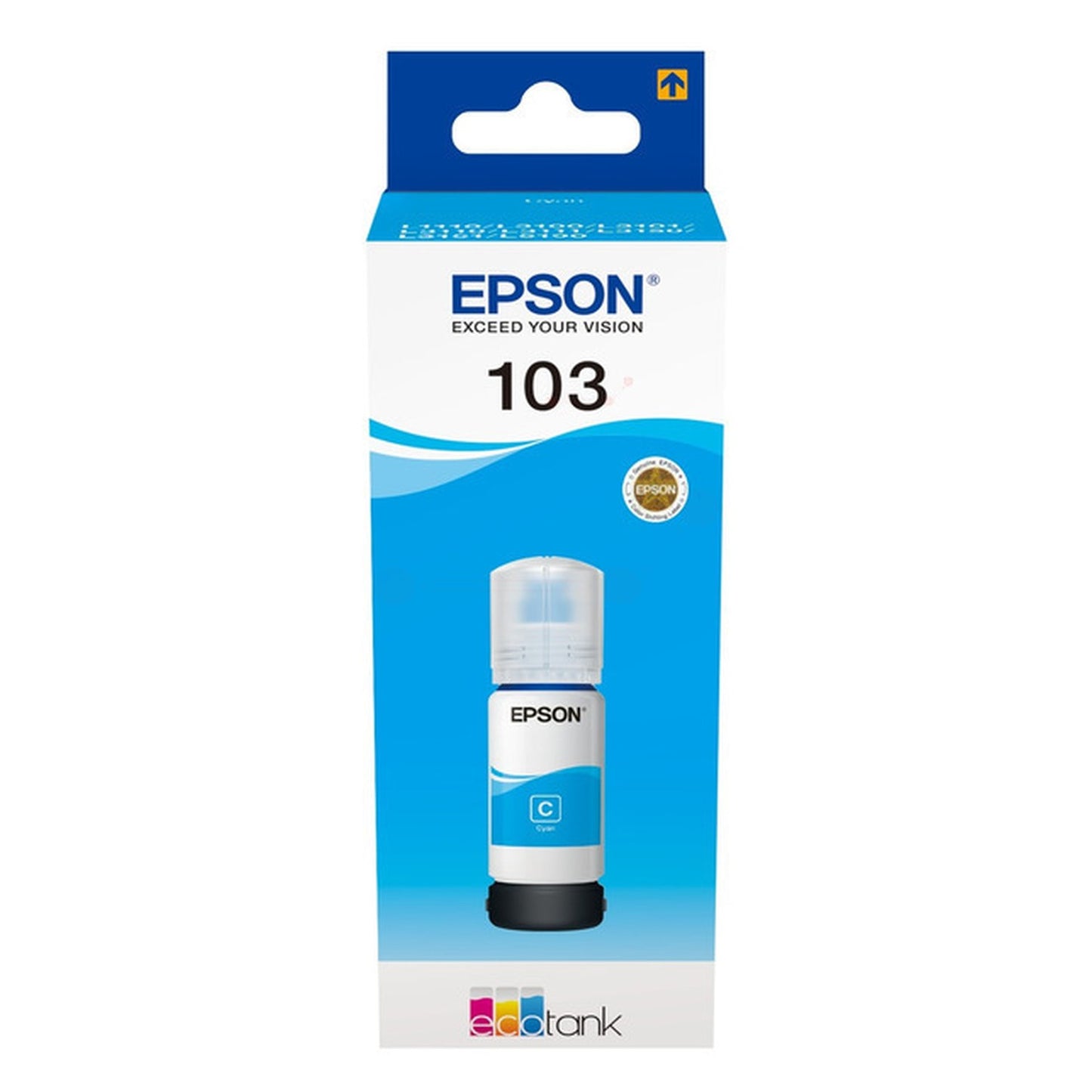 Bouteille d'encre d'origine Epson C13T00S24A / 103 - cyan