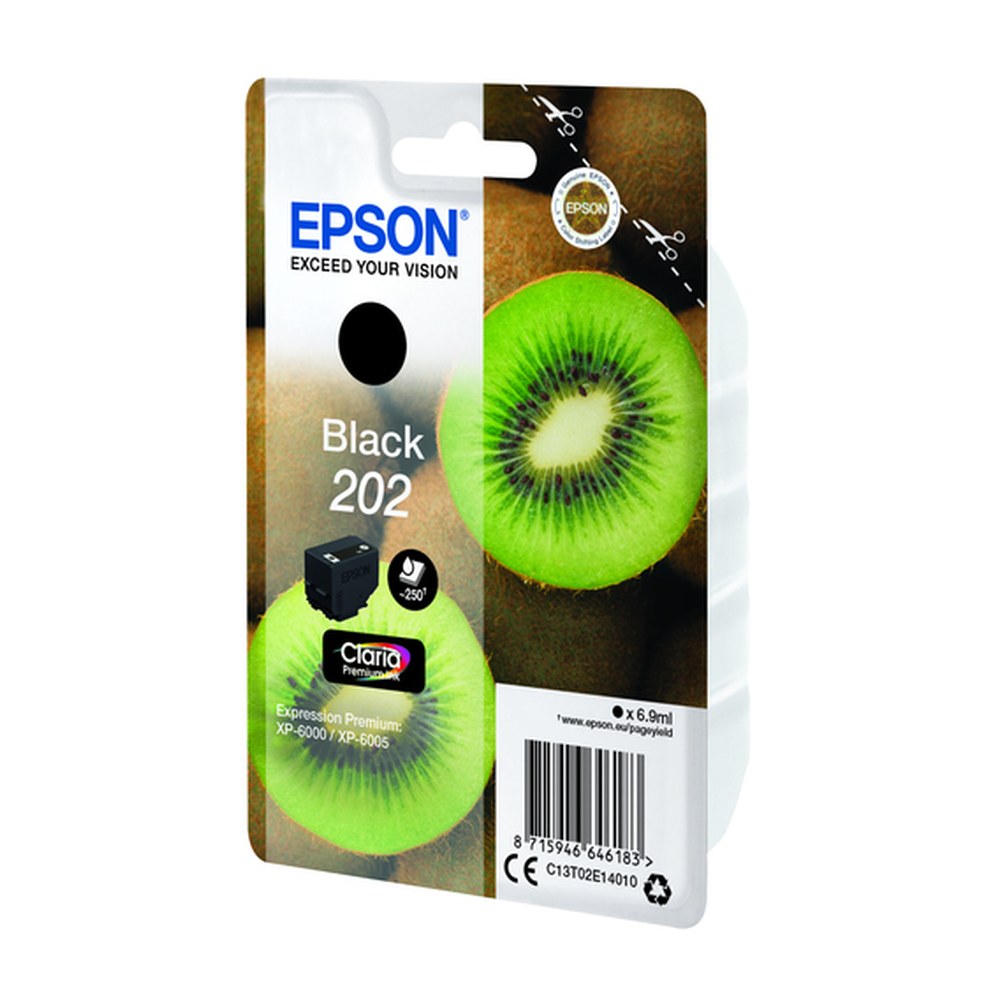 Cartouche d'origine Epson C13T02E14020 / 202 - noire
