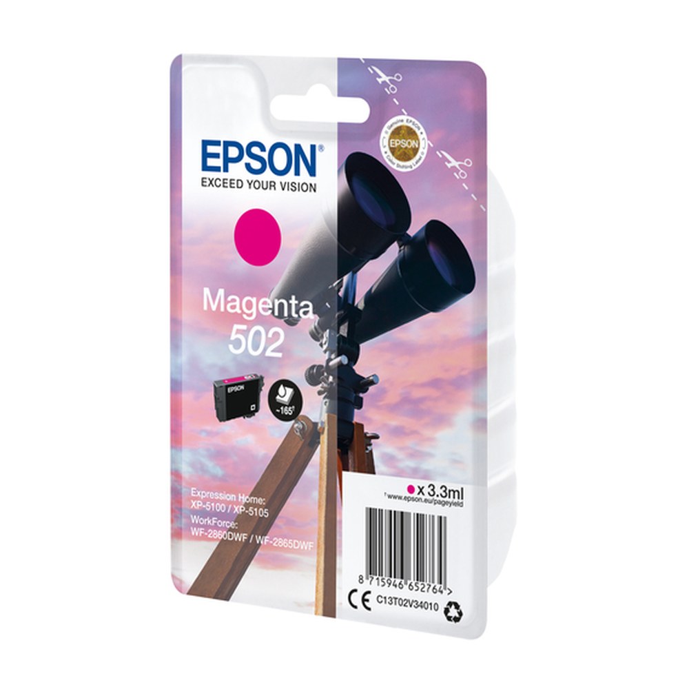 Cartouche d'origine Epson C13T02V34010 / 502 - magenta