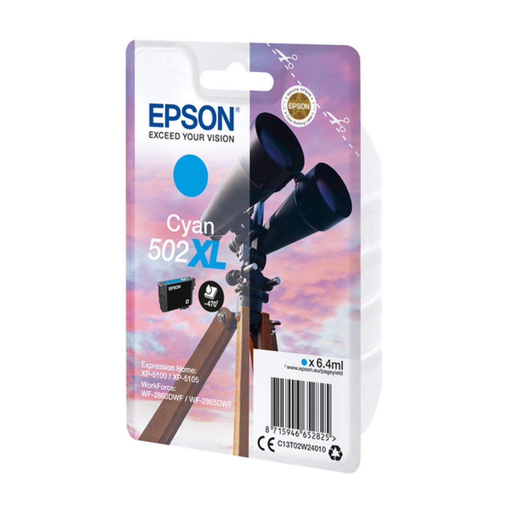 Cartouche d'origine Epson C13T02W24020 / 502XL - cyan