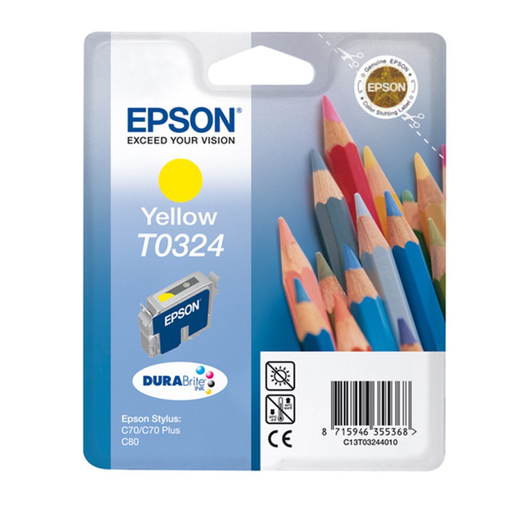 Cartouche d'origine Epson C13T03244010 / T0324 - jaune