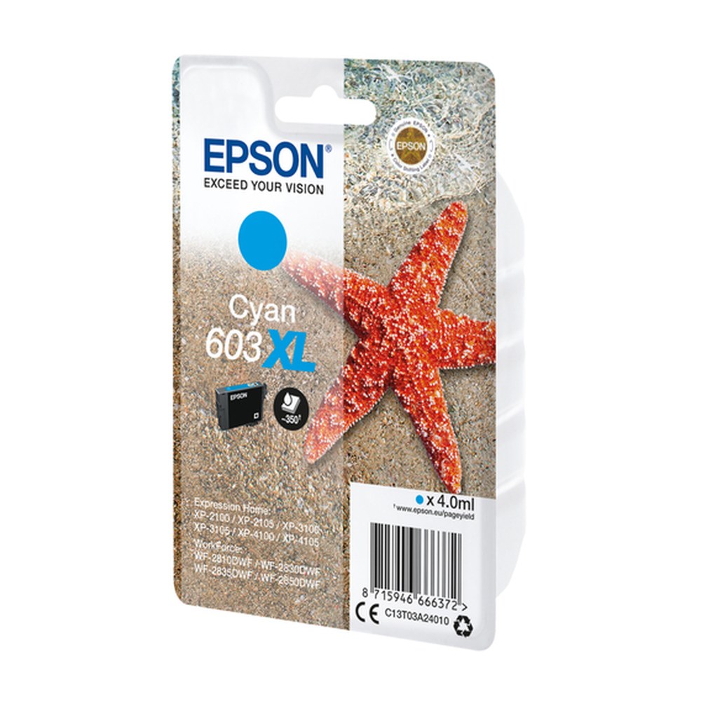 Cartouche d'origine Epson C13T03A24020 / 603XL - cyan