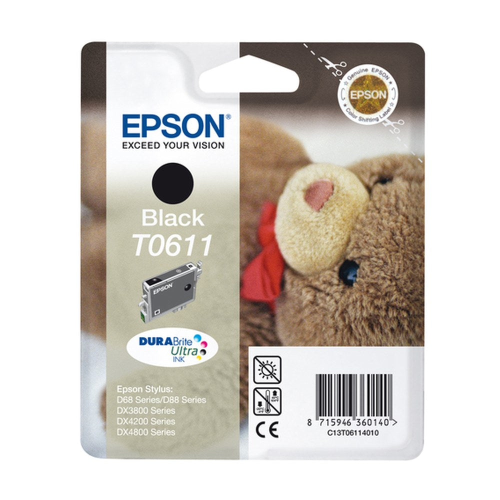 Cartouche d'origine Epson C13T06114020 / T0611 - noire