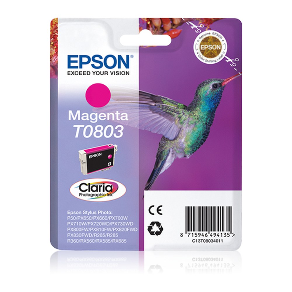 Cartouche d'origine Epson C13T08034021 / T0803 - magenta