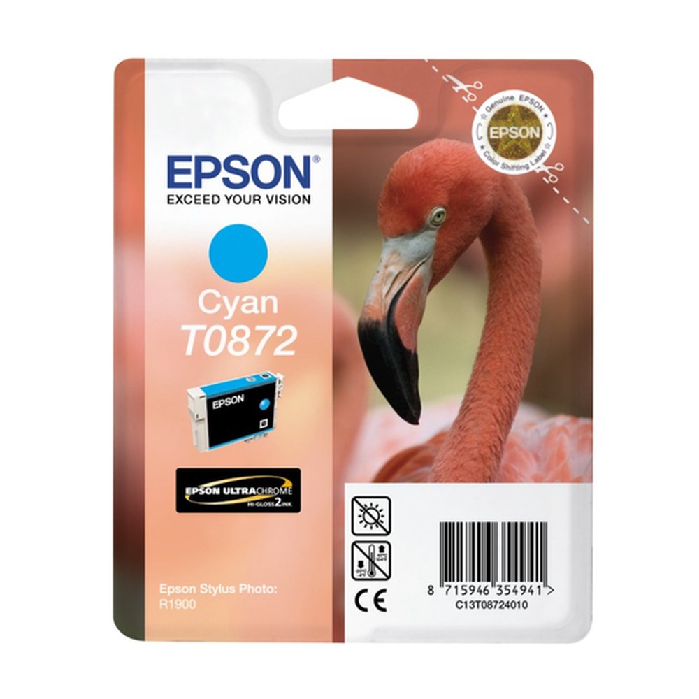 Cartouche d'origine Epson C13T08724010 / T0872 - cyan