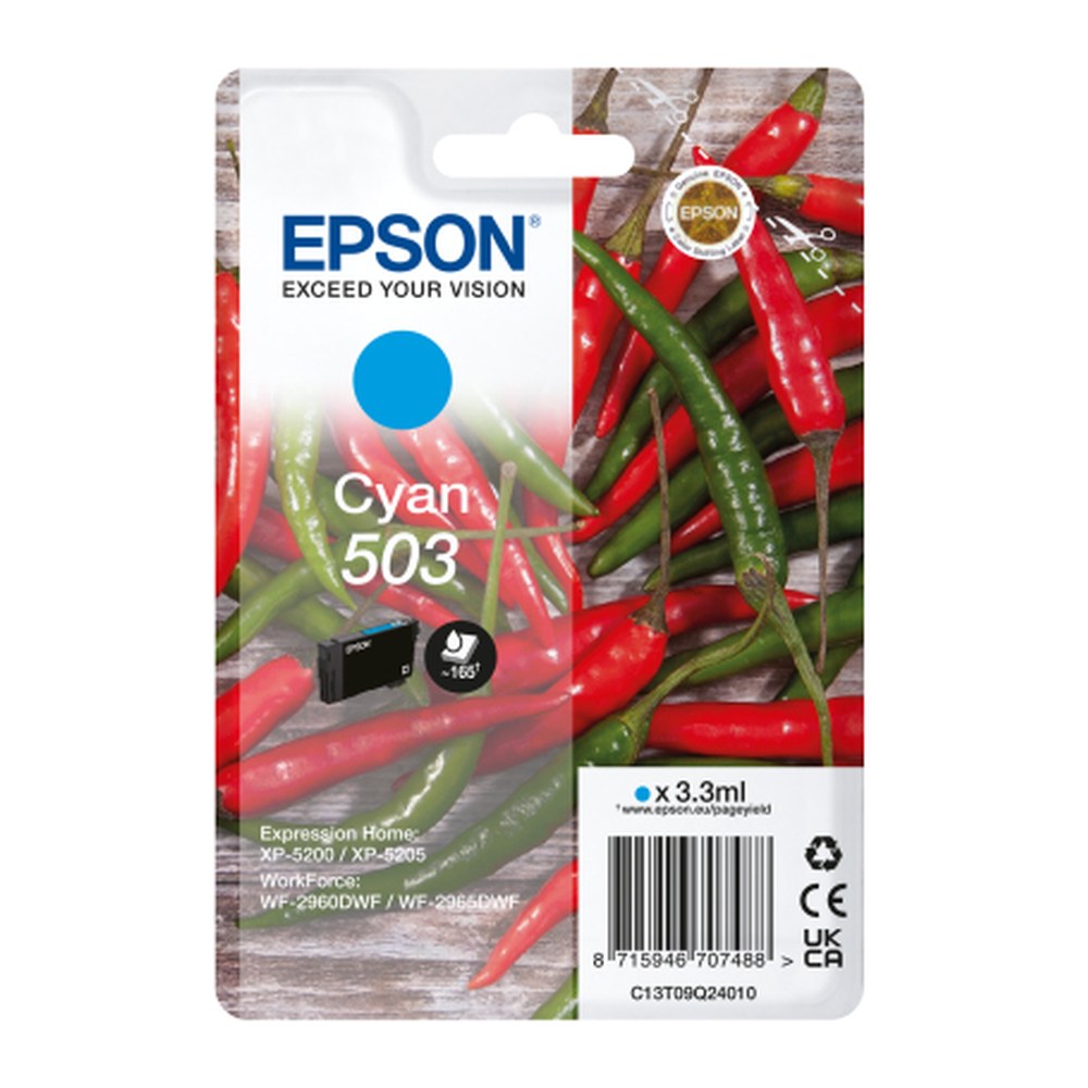 Cartouche d'origine Epson C13T09Q24020 / 503 - cyan