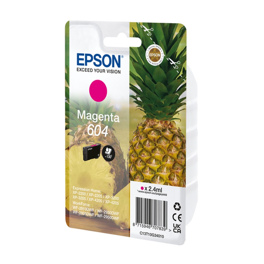 Cartouche d'origine Epson C13T10G34020 / 604 - magenta
