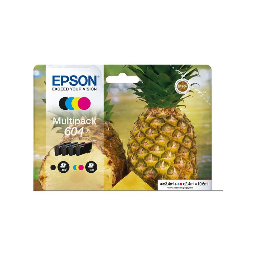 Cartouches d'origines Epson C13T10G64020 / 604 - multipack 4 couleurs : noire, cyan, magenta, jaune