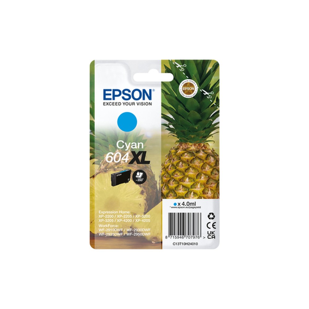 Cartouche d'origine Epson C13T10H24010 / 604XL - cyan