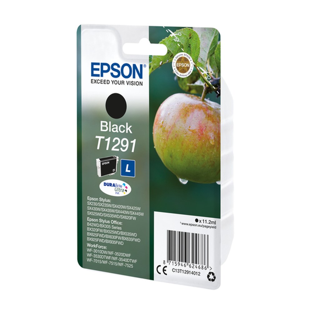 Cartouche d'origine Epson C13T12914022 / T1291 - noire