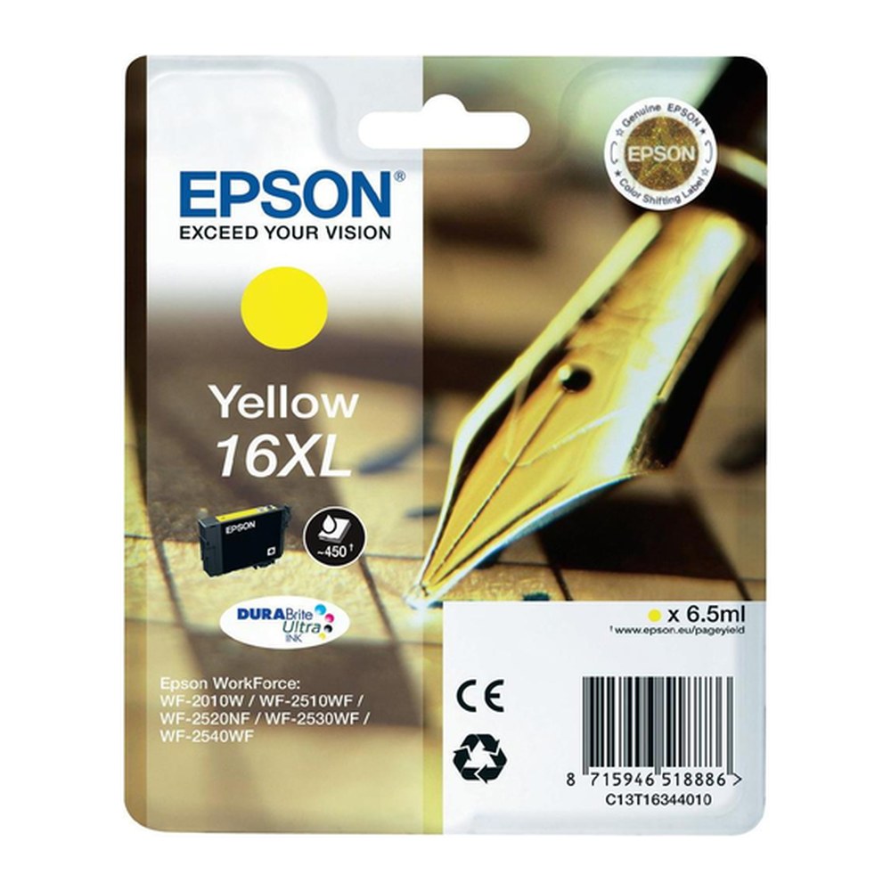 Cartouche d'origine Epson C13T16344010 / 16XL - jaune
