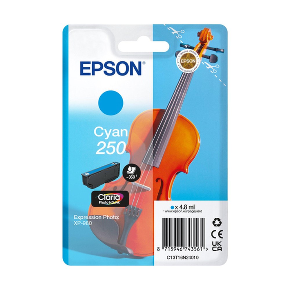 Cartouche d'origine Epson C13T16N24010 / 250 - cyan