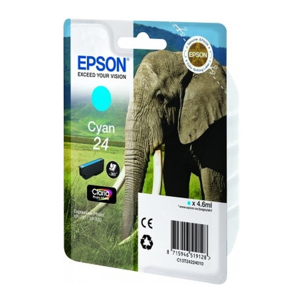 Cartouche d'origine Epson C13T24224010 / 24 - cyan
