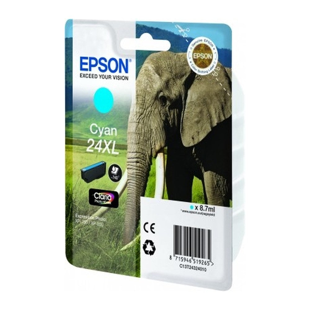 Cartouche d'origine Epson C13T24324010 / 24XL - cyan