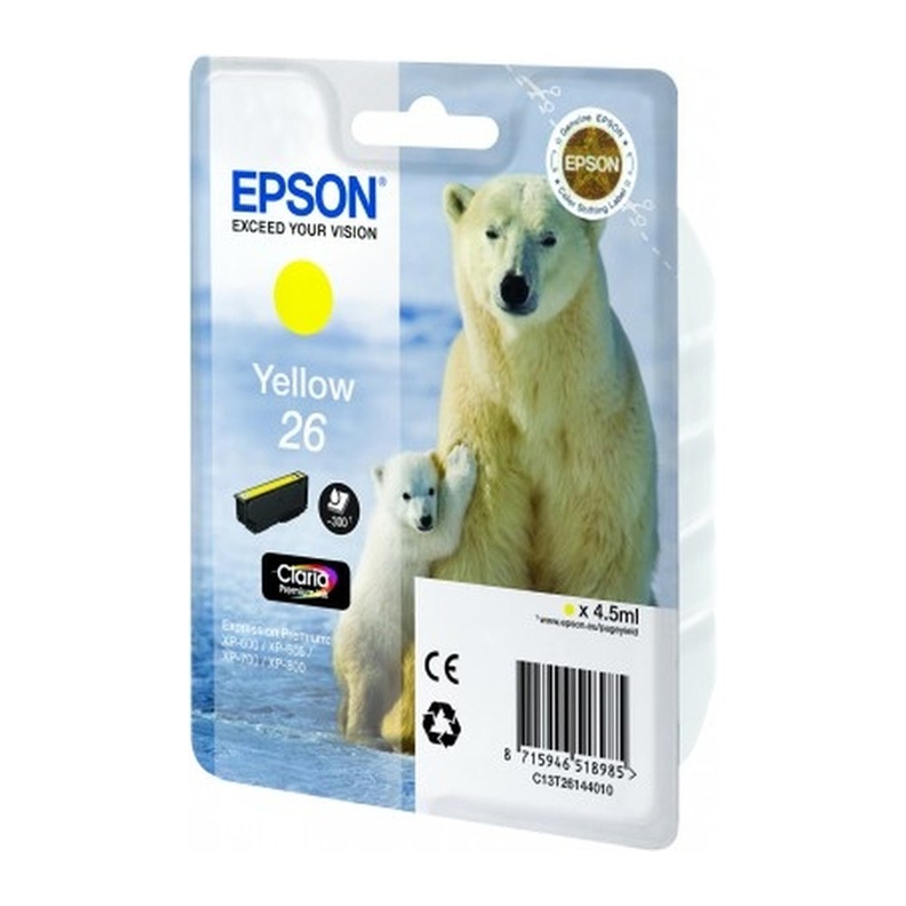 Cartouche d'origine Epson C13T26144010 / 26 - jaune