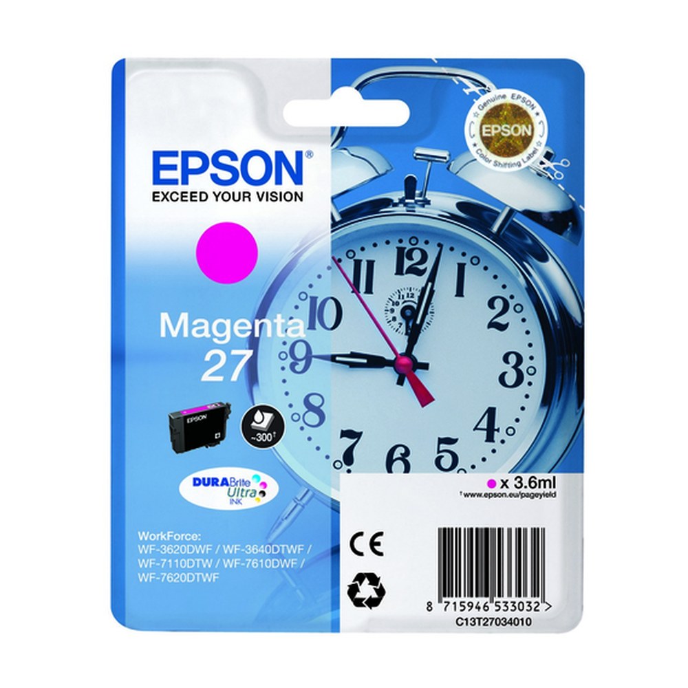 Cartouche d'origine Epson C13T27034010 / 27 - magenta