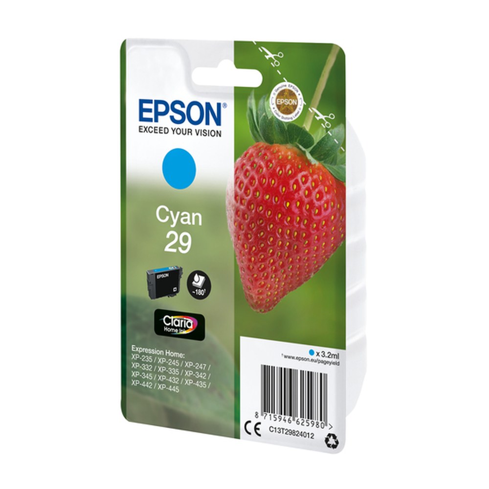 Cartouche d'origine Epson C13T29824012 / 29 - cyan