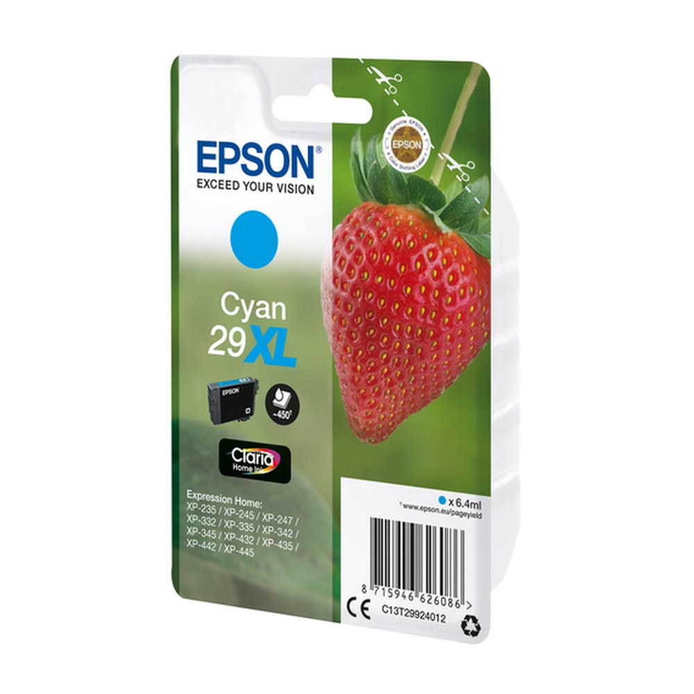 Cartouche d'origine Epson C13T29924022 / 29XL - cyan