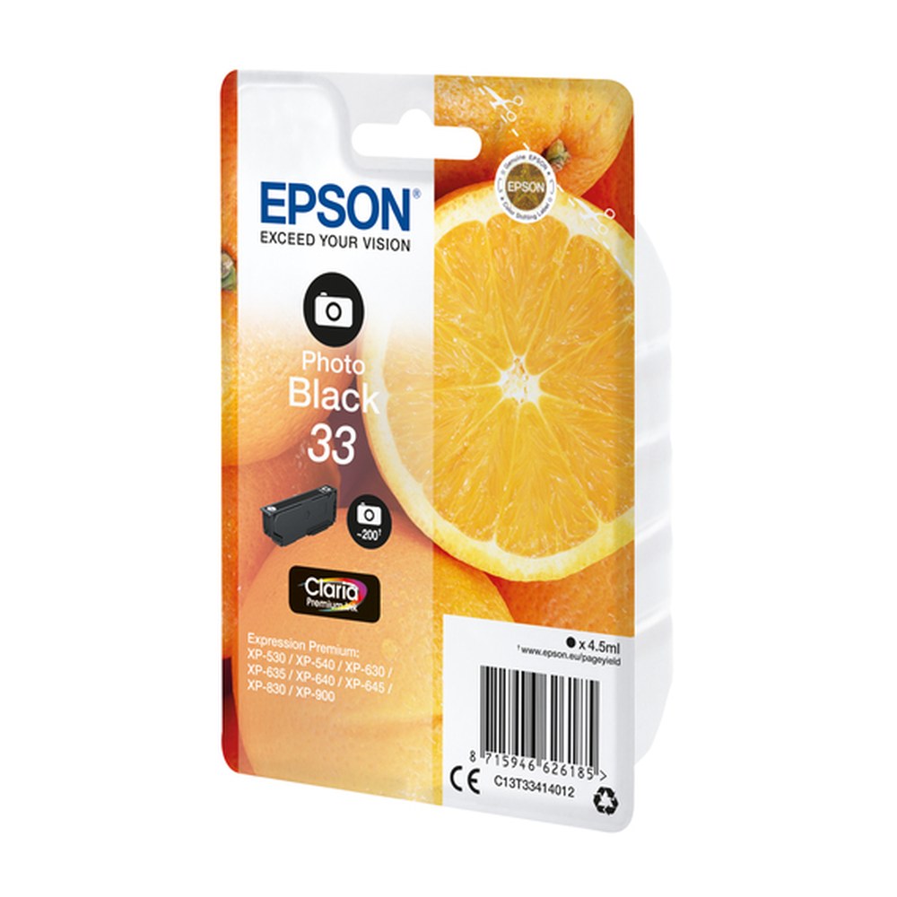 Cartouche d'origine Epson C13T33414022 / 33 - noire