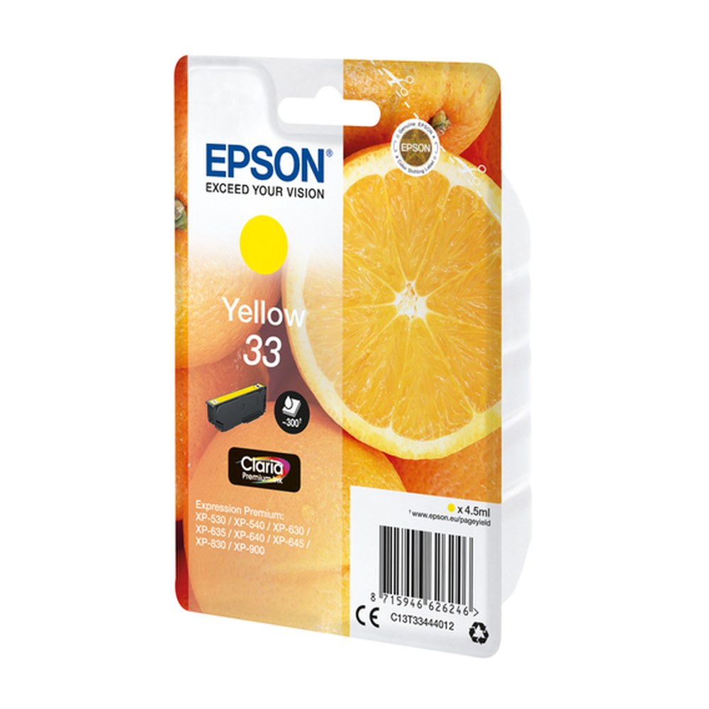 Cartouche d'origine Epson C13T33444022 / 33 - jaune