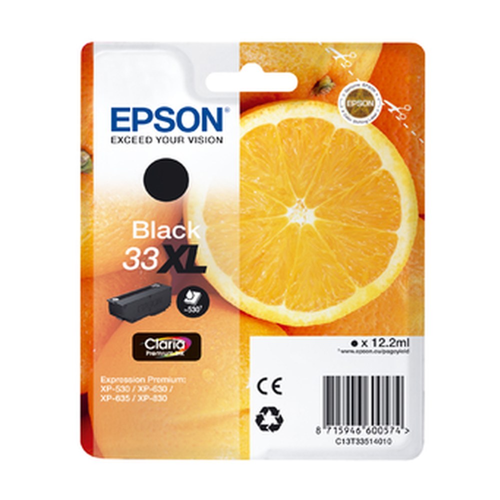 Cartouche d'origine Epson C13T33514010 / 33XL - noire
