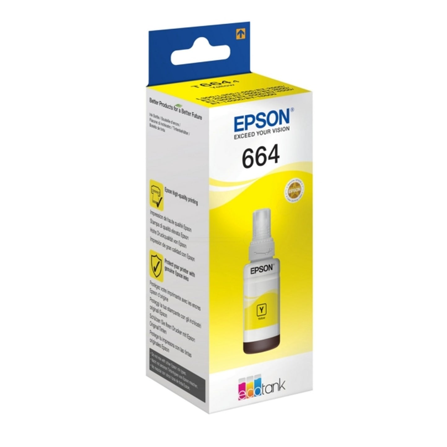 Bouteille d'encre d'origine Epson C13T664440 / 664 - jaune