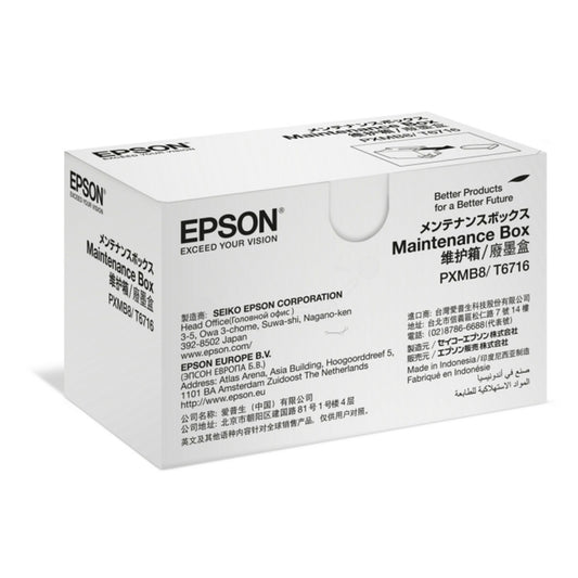 Boîte de maintenance de Marque Epson T6716 - Noir - (50000pages) - collecteur d'encre Usagé - pour WorkForce Pro WF-C5290