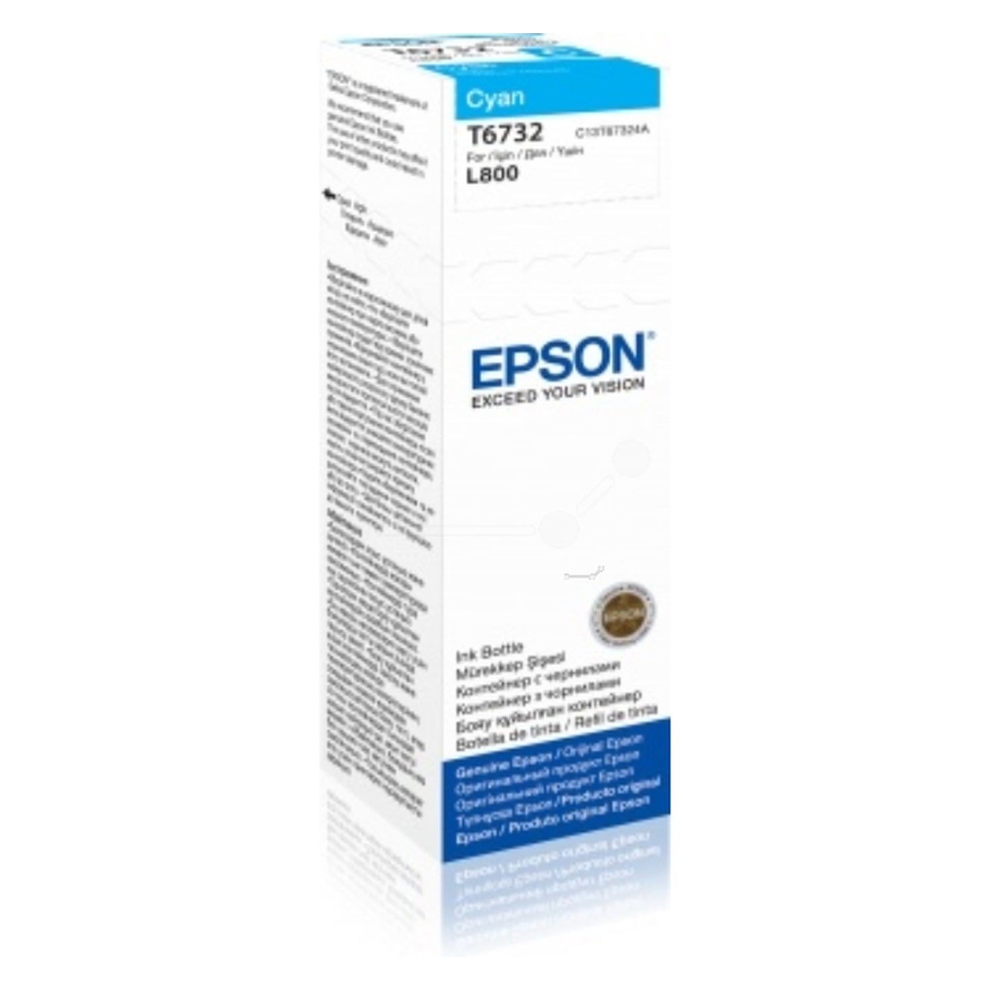 Bouteille d'encre d'origine Epson C13T67324A / T6732 - cyan