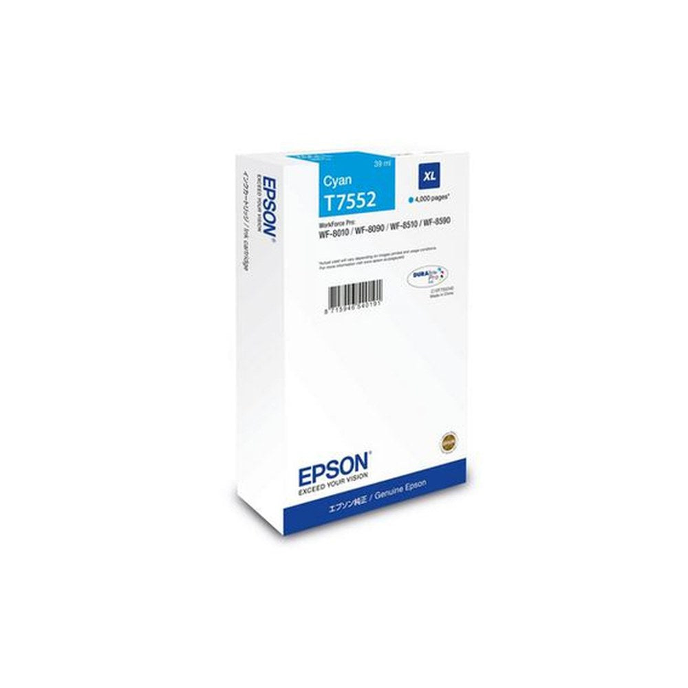 Cartouche d'origine Epson C13T75524N / T7552 - cyan