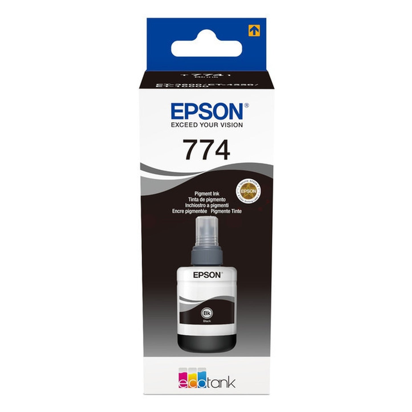 Bouteille d'encre d'origine Epson C13T77414A / T7741 - noire