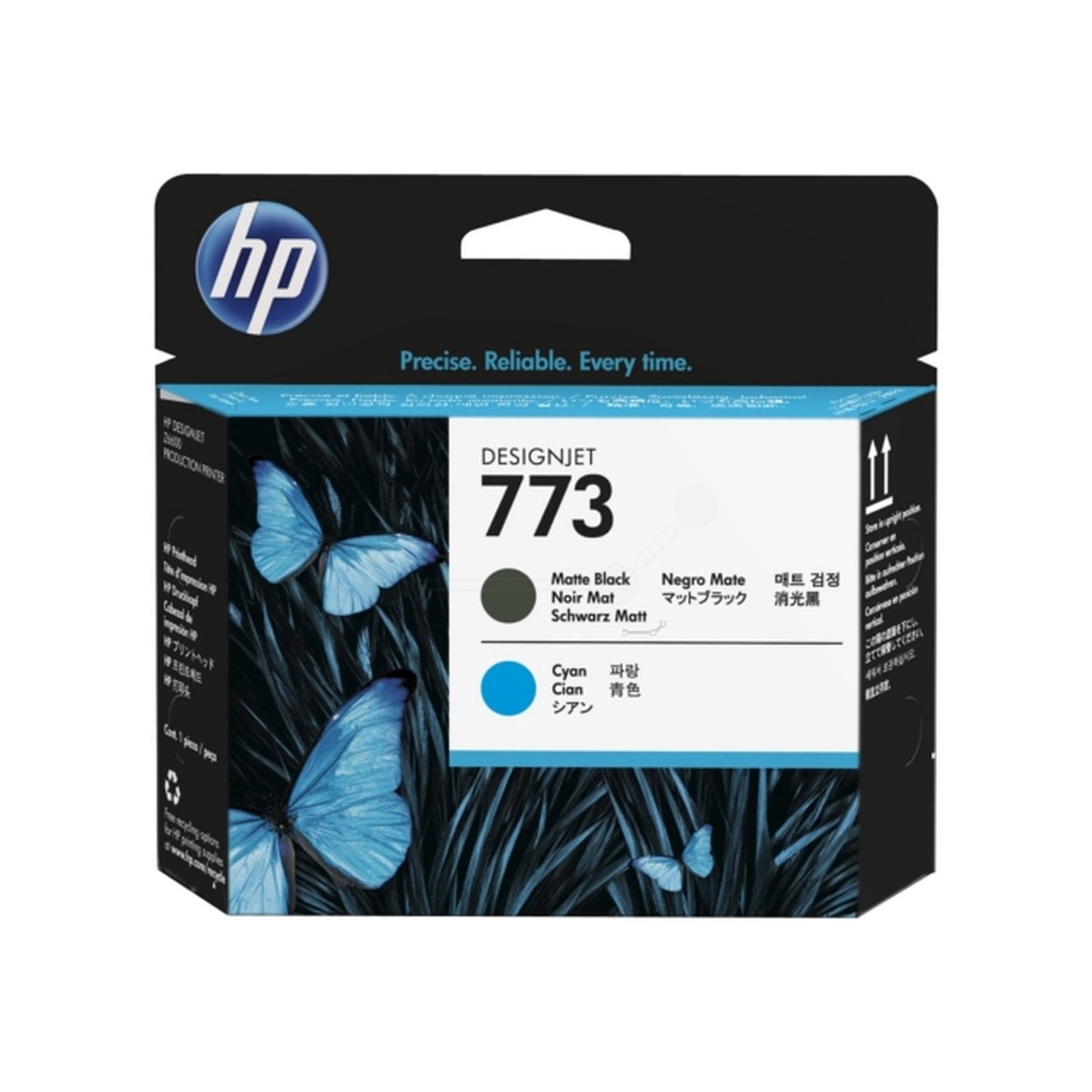 Tête d'impression d'origine HP C1Q20A / 773 - noire, cyan