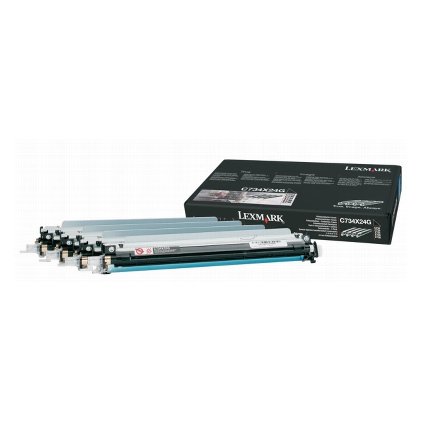 Tambour d'origine Lexmark C734X24G - multipack 4 couleurs : noir, cyan, magenta, jaune