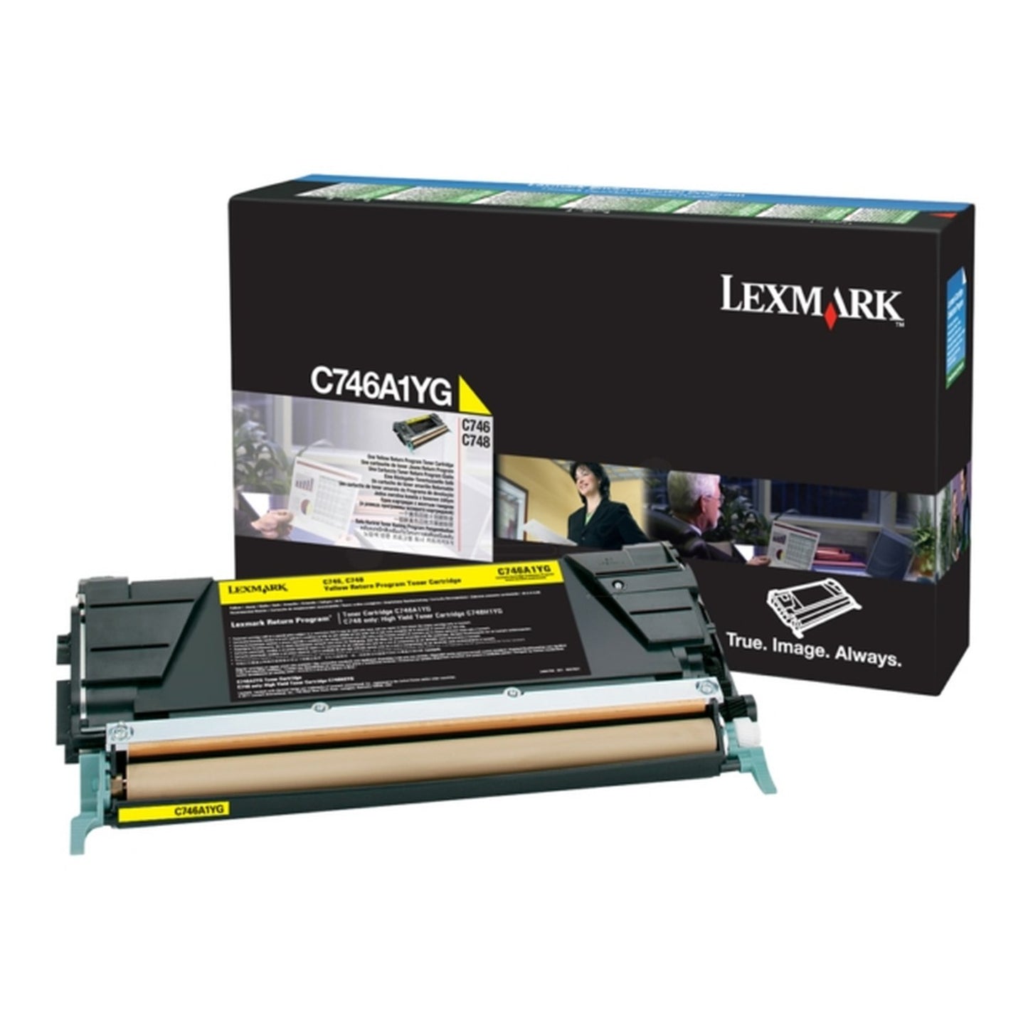 Toner d'origine Lexmark C746A1YG - jaune
