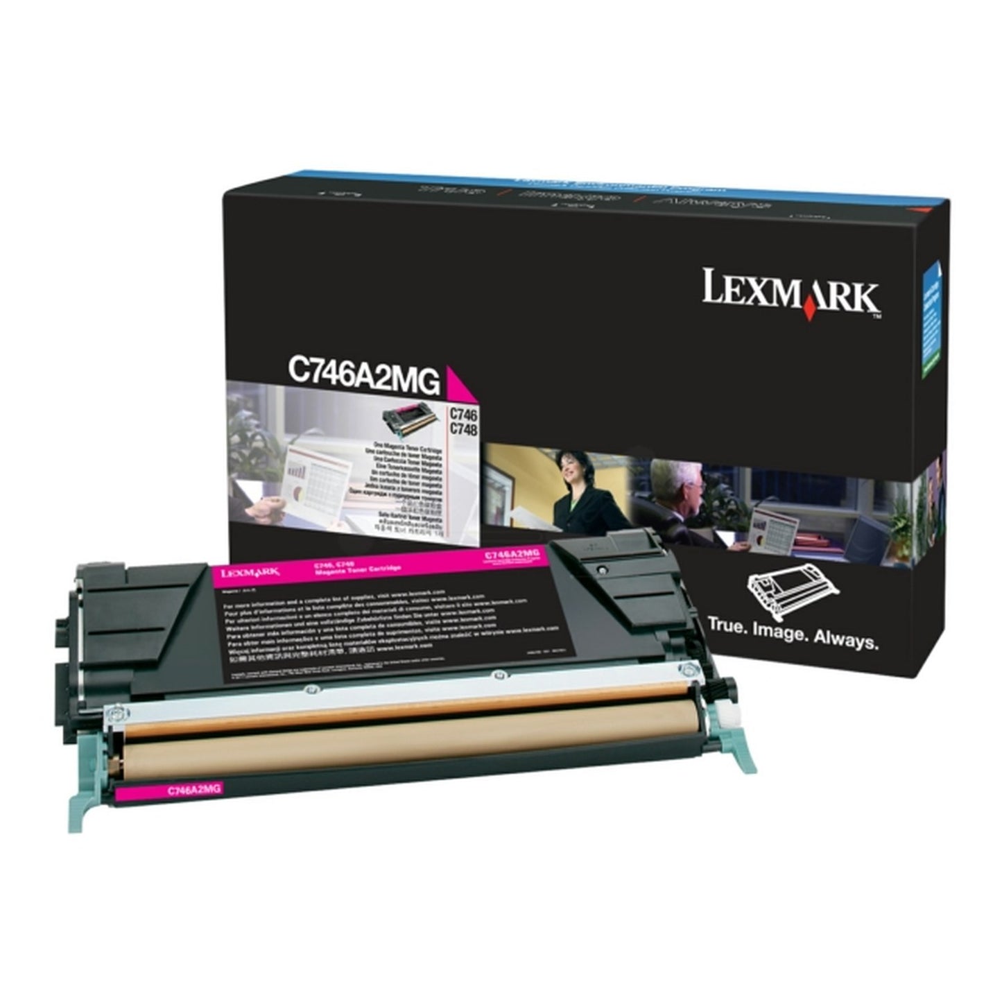 Toner d'origine Lexmark C746A2MG - magenta