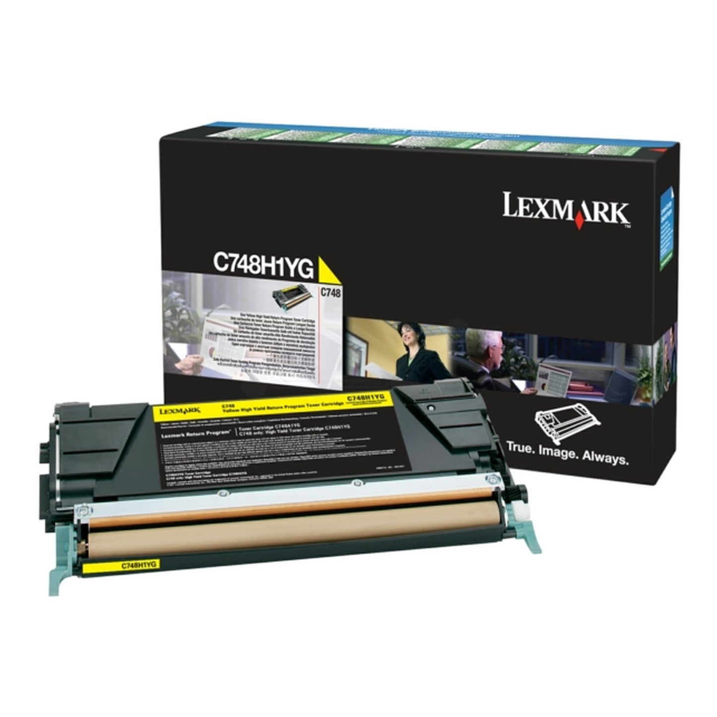 Toner d'origine Lexmark C748H1YG - jaune