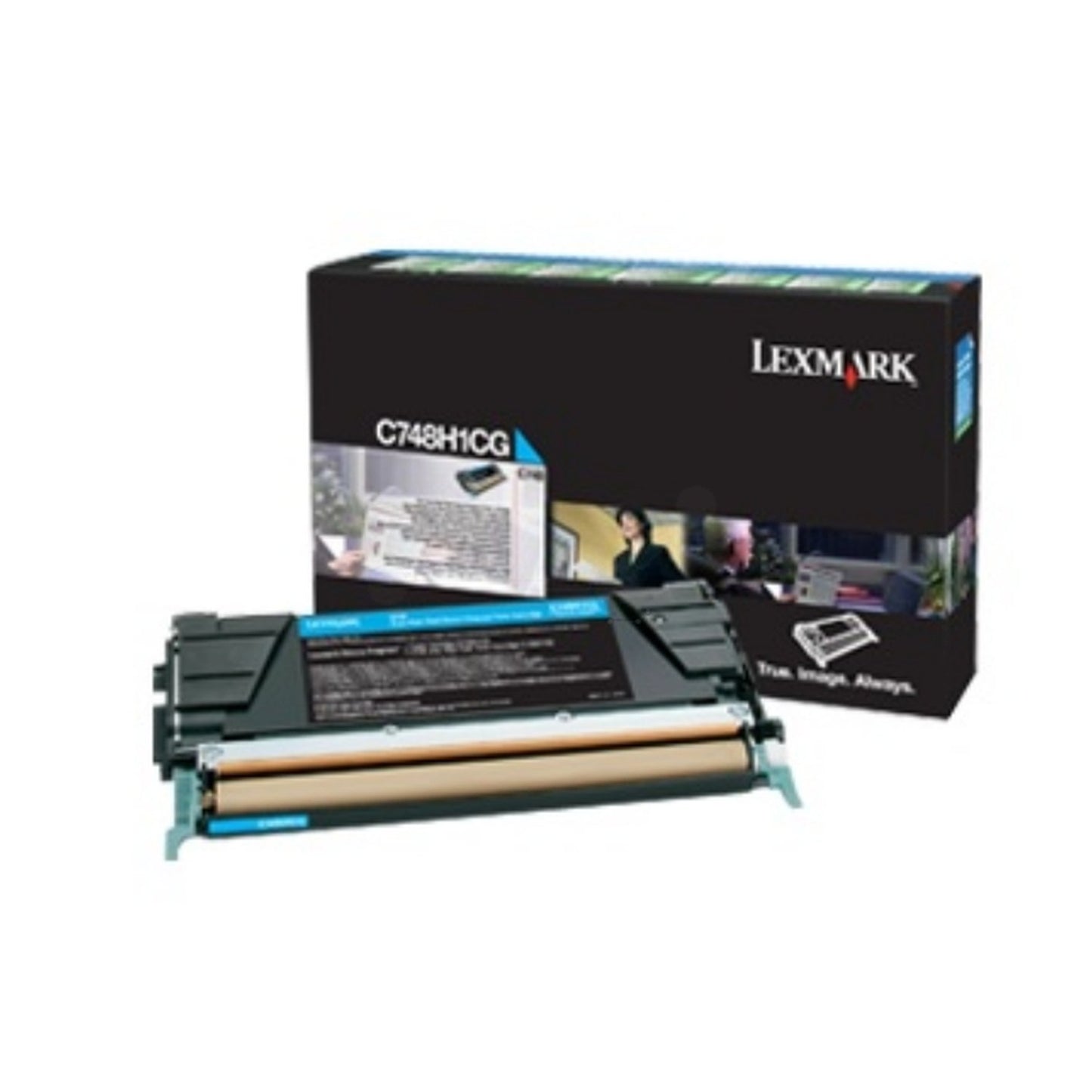 Toner d'origine Lexmark C748H3CG - cyan