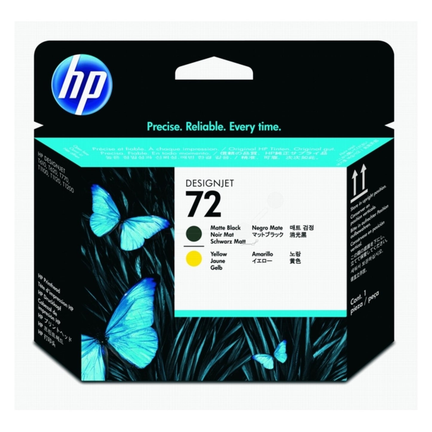 Tête d'impression d'origine HP C9384A / 72 - noire, jaune