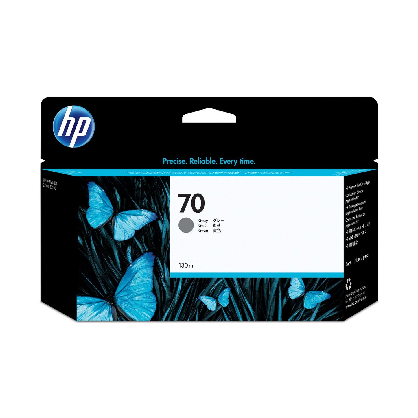 Cartouche Jet d'encre de Marque HP C9450A Vivera GRIS (130 ml)